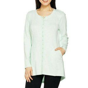 Linea Leisure by Louis Dell'Olio Scoop Neck High-Low Knit Top  10633